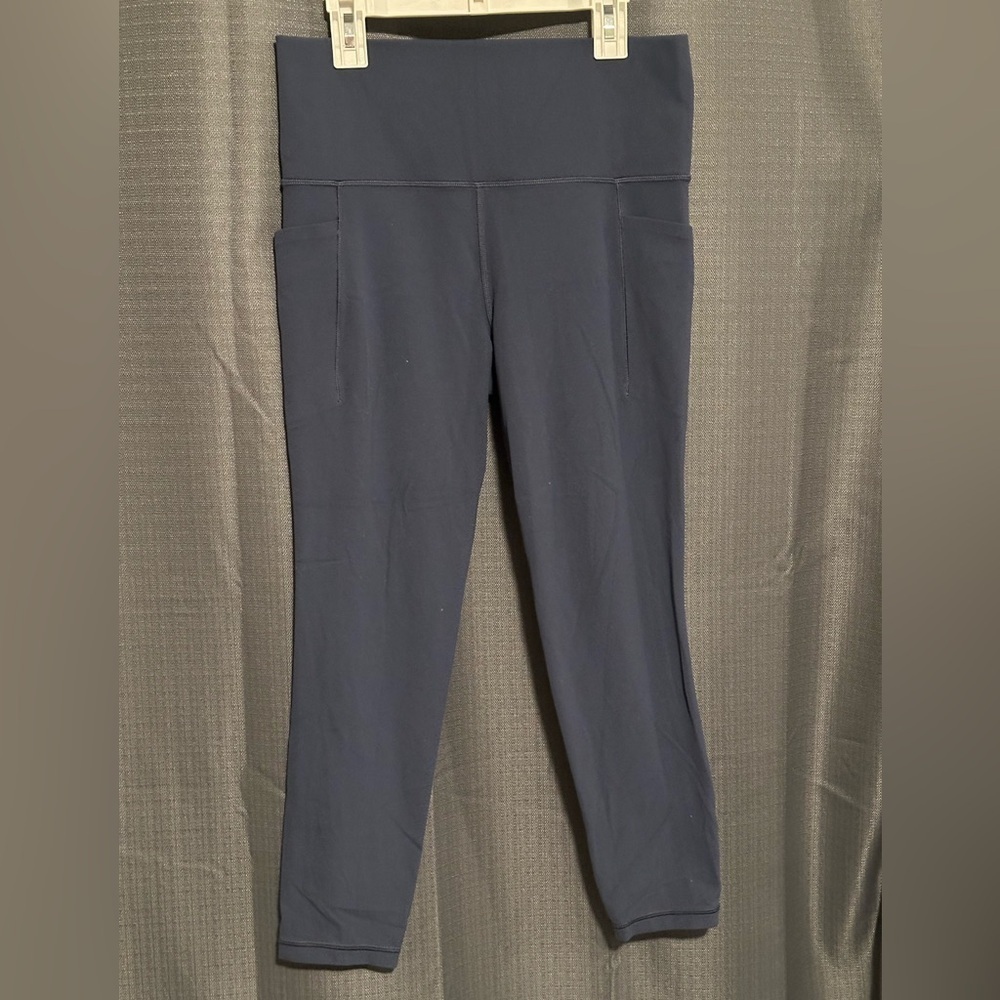 Athleta Navy High-Waist Pocket Leggings